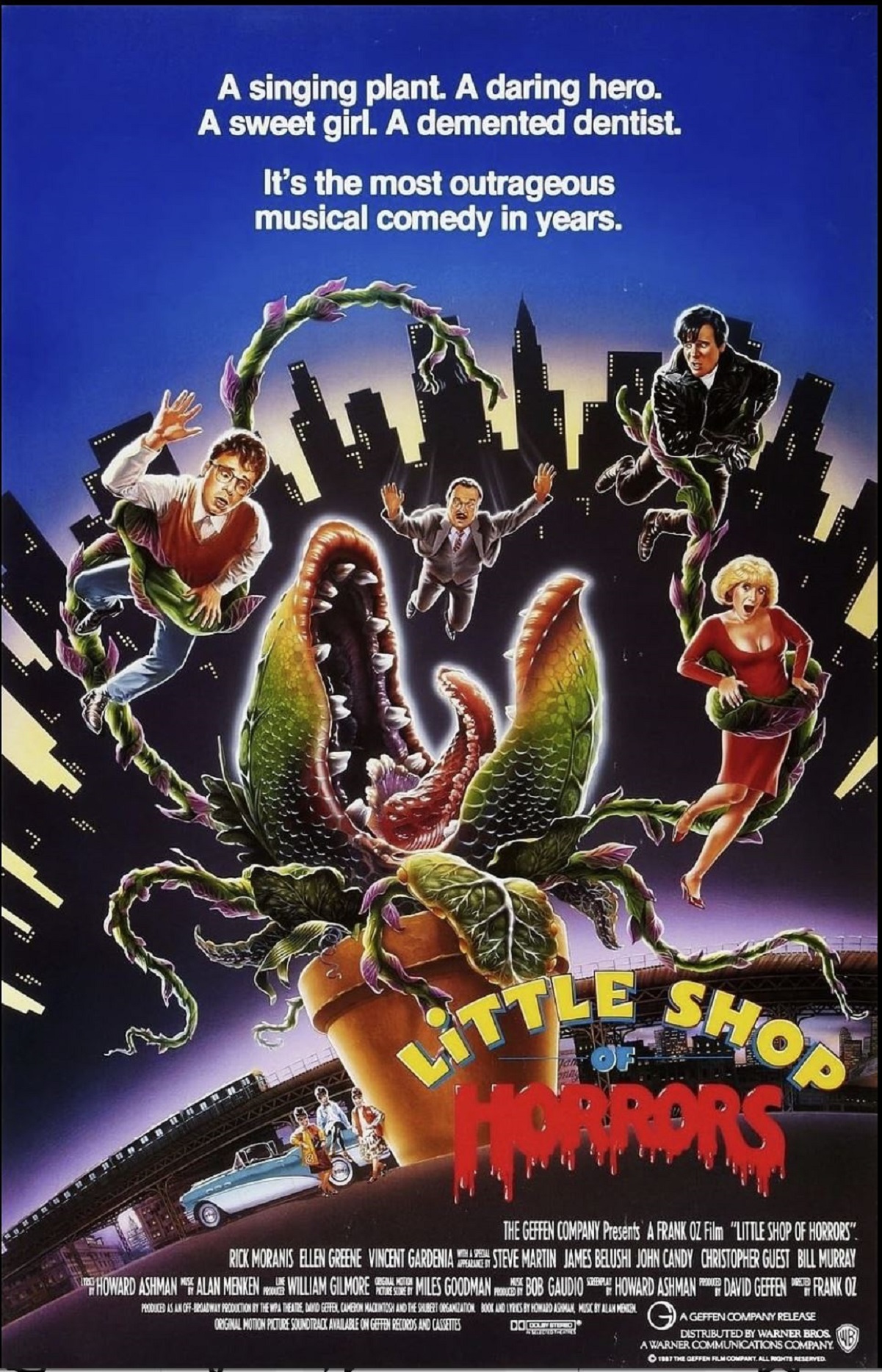 Little Shop Of Horrors Movie Review and Poster 1986