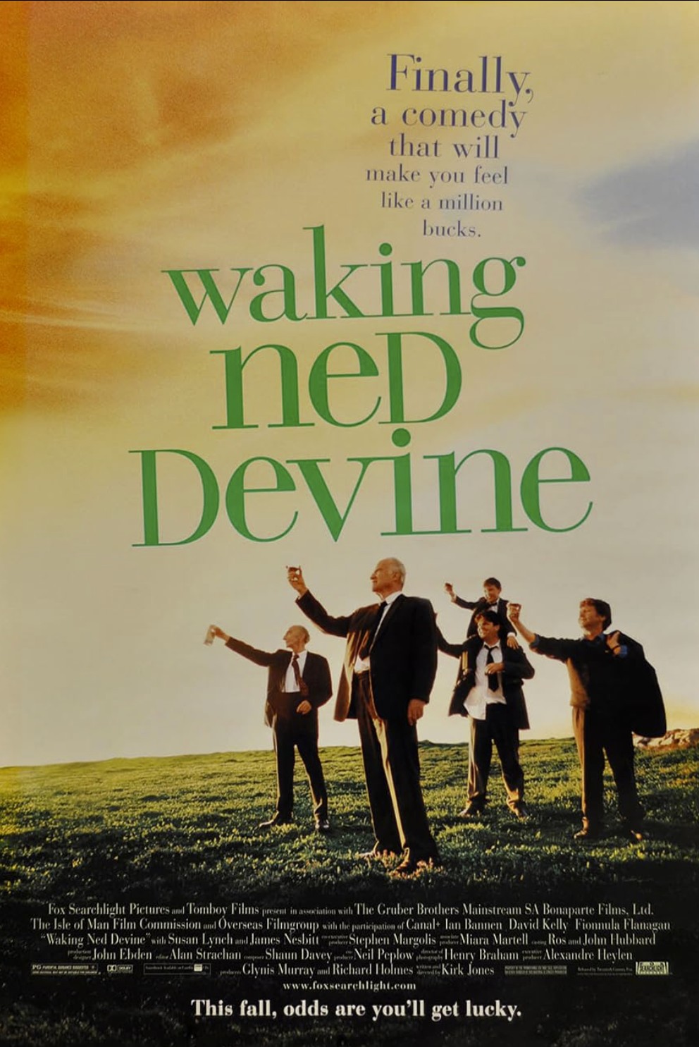 Waking Ned Devine Movie Review and Poster 1998